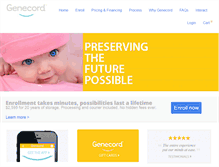 Tablet Screenshot of genecord.com